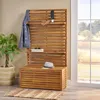 Streamdale Furniture Streamdale Sylmar Storage Bench With Rack: Entryway Organization And Style
