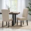 Streamdale Furniture Streamdale T-stitch Upholstered Dining Chairs - Set Of 2