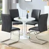 Streamdale Furniture Streamdale Table And Chair Set - Hourglass Table & Gray Chairs