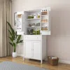 Streamdale Furniture Streamdale Tall Kitchen Pantry Cabinet With Drawers, Adjustable Shelves