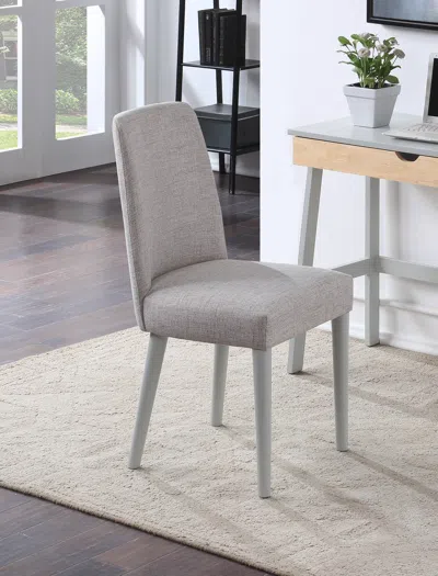 Streamdale Furniture Streamdale Taylor Chair With Legs And Fabric In Gray