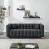 Streamdale Furniture Streamdale Tech Fabric 3-seat Sofa: 80" Long, Waterproof, Stain & Cat-proof - Black