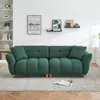 Streamdale Furniture Streamdale Teddy Sofa With Two Pillows, 93.70" Green