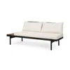 Shop Streamdale Furniture Streamdale Theo 2-seater Acacia Wood And Iron Sofa With Water-resistant Cushions