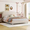 Streamdale Furniture Streamdale Thick Fabric Full Size Platform Bed With Stylish Design
