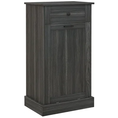 Streamdale Furniture Streamdale Tilt-out Trash Cabinet With Drawer, Gray