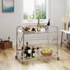 Streamdale Furniture Streamdale Timeless Modern 2-tier Bar Cart Sleek