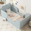 Streamdale Furniture Streamdale Toddler Floor Bed Frame, Bear Shape, Blue