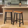 Streamdale Furniture Streamdale Toluca Saddle Bar Stools Sturdy, Stylish, And Affordable