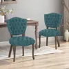 Streamdale Furniture Streamdale Traditional Button Tufted Dining Chair With Scrolled Legs