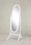 Streamdale Furniture Streamdale Traditional Queen Anna Style Wood Floor Cheval Mirror