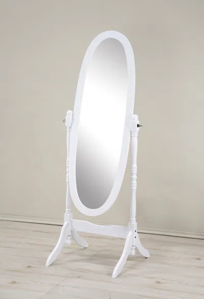 Streamdale Furniture Streamdale Traditional Queen Anna Style Wood Floor Cheval Mirror