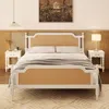 Streamdale Furniture Streamdale Traditional Style Rattan Queen Size Bed Frame