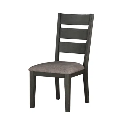 Streamdale Furniture Streamdale Transitional 2 Piece Set Wooden Counter Height Chairs Fabric Ladder
