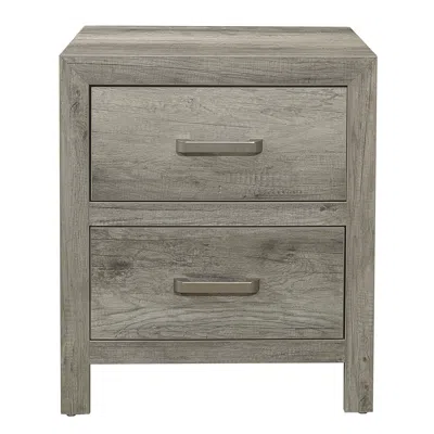 Streamdale Furniture Streamdale Transitional Aesthetic Bedroom Nightstand Mdf Veneer Weathered