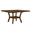 Streamdale Furniture Streamdale Transitional Brown Finish Dining Table With Lower Display Shelf