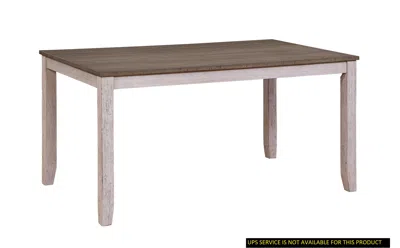 Streamdale Furniture Streamdale Transitional Design Rectangular 1 Piece Dining Table Grayish White