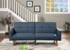 Streamdale Furniture Streamdale Transitional Navy Sofa With Tufted Cushion