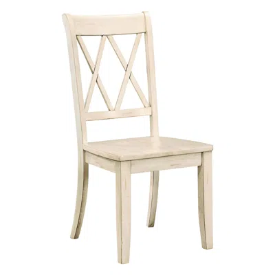 Streamdale Furniture Streamdale Transitional Pine Veneer Side Chairs Set Of 2