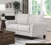 Streamdale Furniture Streamdale Transitional Sand Fabric Loveseat With Attached Cushion
