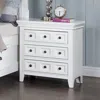 Streamdale Furniture Streamdale Transitional Style White Color Solid Wood 1 Piece Nightstand Only