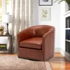 Streamdale Furniture Streamdale Trenton Swivel Arm Chair - Caramel