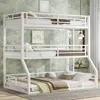 Streamdale Furniture Streamdale Triple Bunk Bed, Metal, White In White