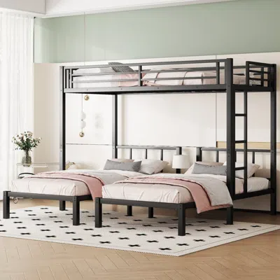 Streamdale Furniture Streamdale Triple Bunk Bed Twin Over Twin & Twin, Twin Xl Over Twin