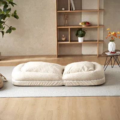 Streamdale Furniture Streamdale Triple Fold Down Sofa Bed In White
