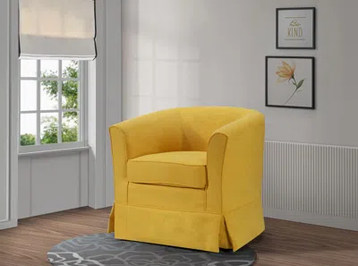 Streamdale Furniture Streamdale Tucker Woven Fabric Swivel Barrel Chair