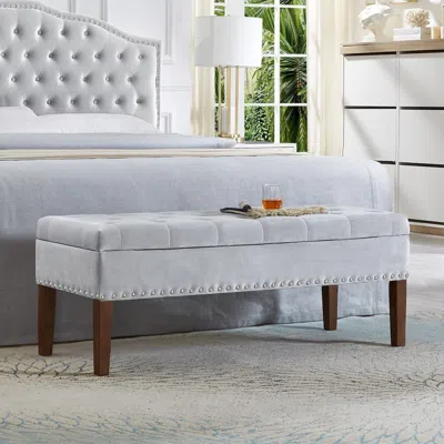 Streamdale Furniture Streamdale Tufted Bench With Storage