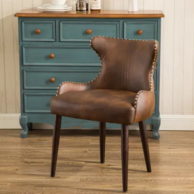 Streamdale Furniture Streamdale Tufted Button Back Barrel Chair With Nailhead