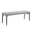 Streamdale Furniture Streamdale Tufted Entryway Bench, Upholstered End Bed Bench (gray)