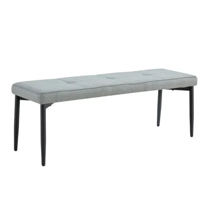 Streamdale Furniture Streamdale Tufted Entryway Bench, Upholstered End Bed Bench (gray)