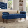 Streamdale Furniture Streamdale Tufted Velvet Bench For Window/entryway
