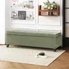 Streamdale Furniture Streamdale Tufted Velvet Storage Ottoman With Lift-top And Waffle Stitching