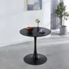 Streamdale Furniture Streamdale Tulip Table Mid-century Dining Table For 2-4 People With Round Mdf