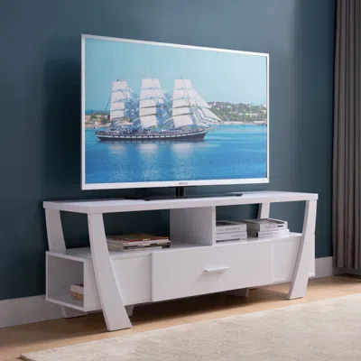 Streamdale Furniture Streamdale Tv Stand White For Home Or Office Use