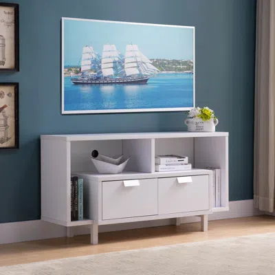 Streamdale Furniture Streamdale Tv Stand White For Home Or Office Use