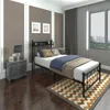 Streamdale Furniture Streamdale Twin Bed Frame With Charging & Led Light