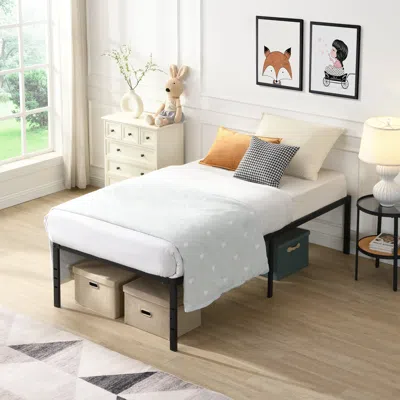 Streamdale Furniture Streamdale Twin Black Metal Bed Frame: Heavy Duty, Quiet, Easy Assembly