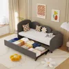 Streamdale Furniture Streamdale Twin Daybed Frame With Extra Frame, Multifunctional Sofa Bed For Home