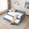 Streamdale Furniture Streamdale Twin Daybed Frame With Pull-out Trundle, Sofa Bed For Small Spaces