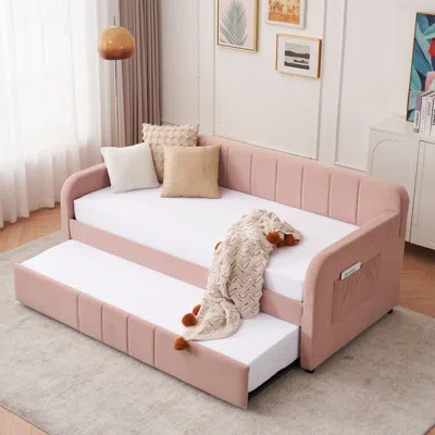 Streamdale Furniture Streamdale Twin Daybed Frame With Trundle, Sofa Bed, Wood Slat Support