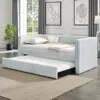 Streamdale Furniture Streamdale Twin Daybed Sofa Bed - Light Grey Corduroy