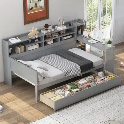 Streamdale Furniture Streamdale Twin Daybed With Storage & Desk