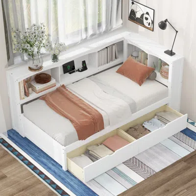 Streamdale Furniture Streamdale Twin Daybed With Storage & Usb