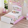 Streamdale Furniture Streamdale Twin House Bed With Headboard Storage & Drawers