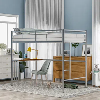Streamdale Furniture Streamdale Twin Metal Bunk Bed With Desk