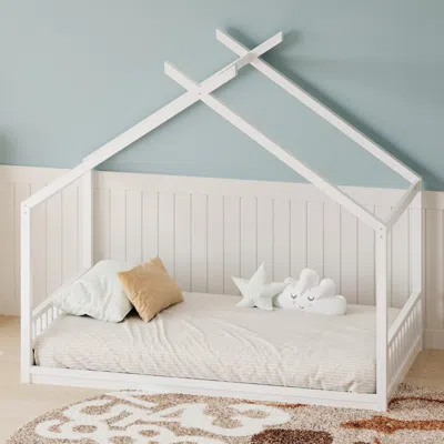 Streamdale Furniture Streamdale Twin Montessori House Bed, Headboard/footboard